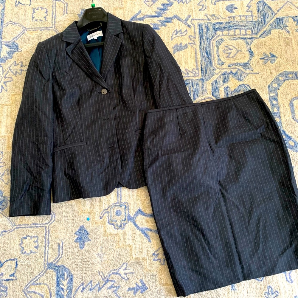 Calvin Klein skirt suit